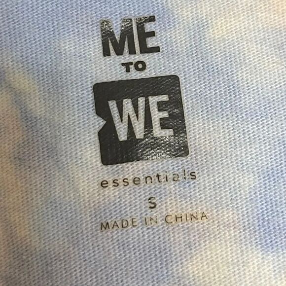 🎄Me to We Tie Dye Playboy Short Sleeve Crop Top Purple Small - Picture 5 of 5